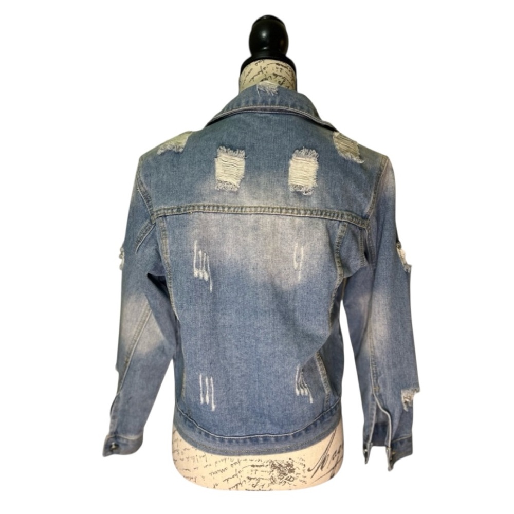 Womenβs Denim Jacket Size M Medium - Picture 7 of 16